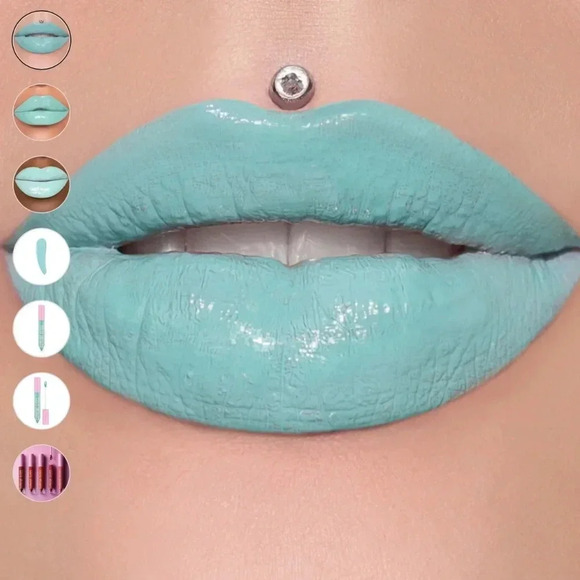 Glossed In Paradise Jeffree Star Supreme Gloss - NWT - Neon Turquoise - 1 AVA. - Picture 2 of 9